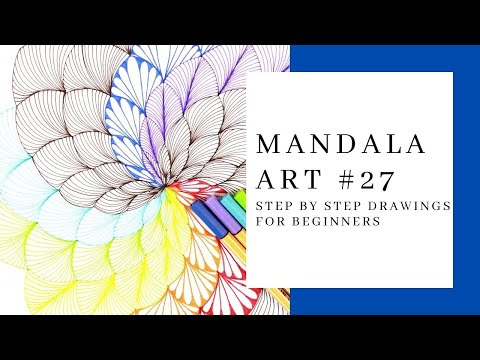MANDALA / STEP BY STEP TUTORIAL / BEGINNERS/ MANDALA ART #27