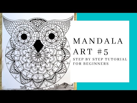 MANDALA / STEP BY STEP TUTORIAL / BEGINNERS/ MANDALA ART #5