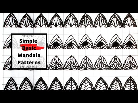 How to draw a basic flower mandala