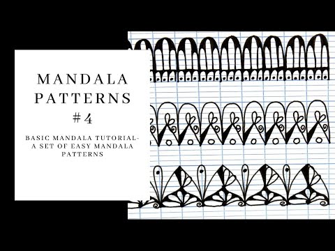 Mandala Patterns- Easy step by step drawings- Patterns set #4