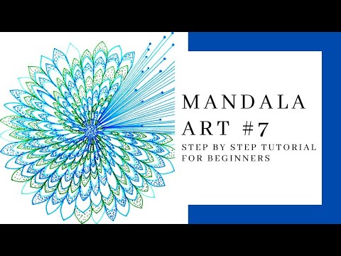 MANDALA / STEP BY STEP TUTORIAL / BEGINNERS/ MANDALA ART #7