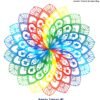 this is the image of a twisted rainbow mandala