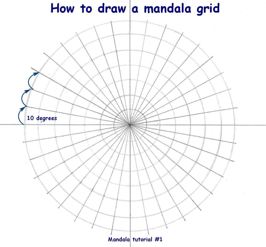 an image of a mandala grid