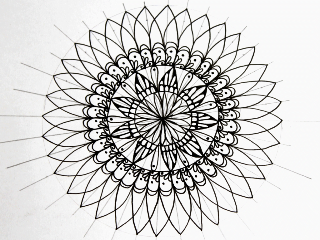 this is the image of a flower mandala