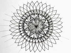 this is the image of a flower mandala 