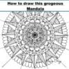 this is the image of a mandala project, with a clear mandala grid and explanation box