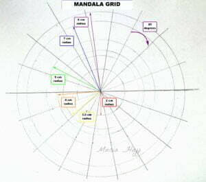 this is the image of a mandala grid