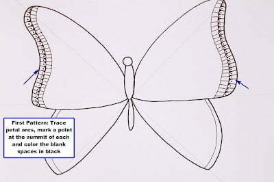 this is the image of a butterfly outline