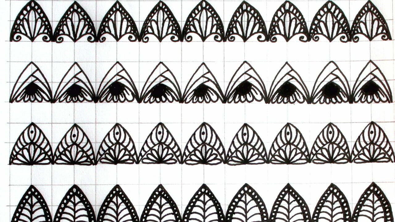 How To Draw Patterns: 80 Easy Drawing Pattern Ideas - YouTube
