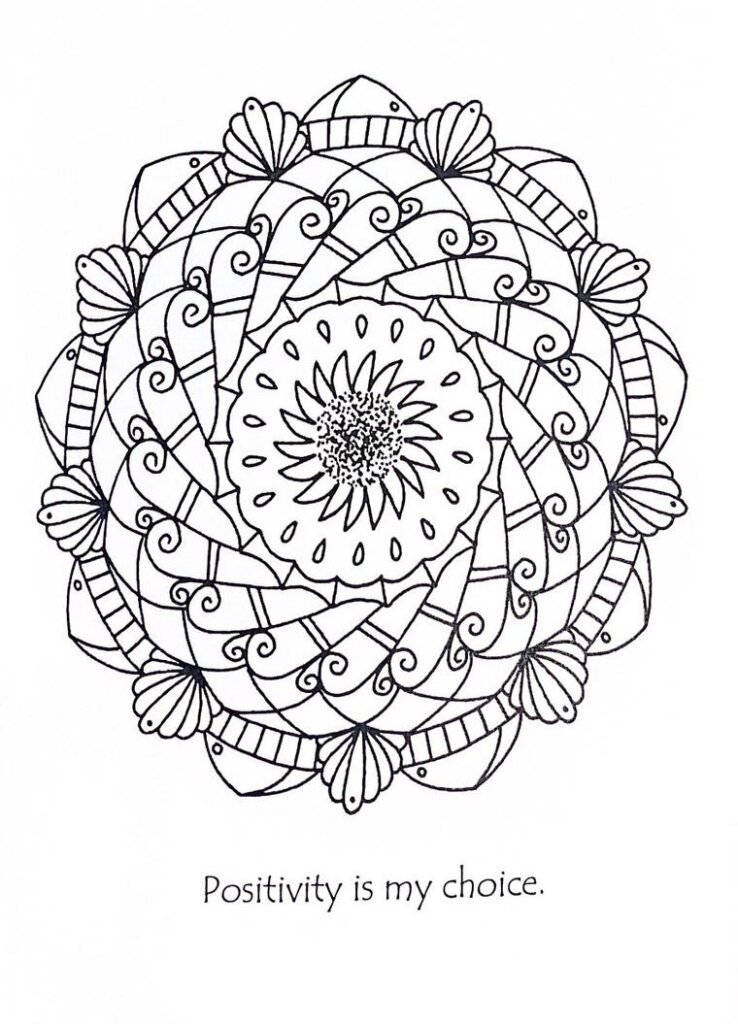 mandala drawing to color