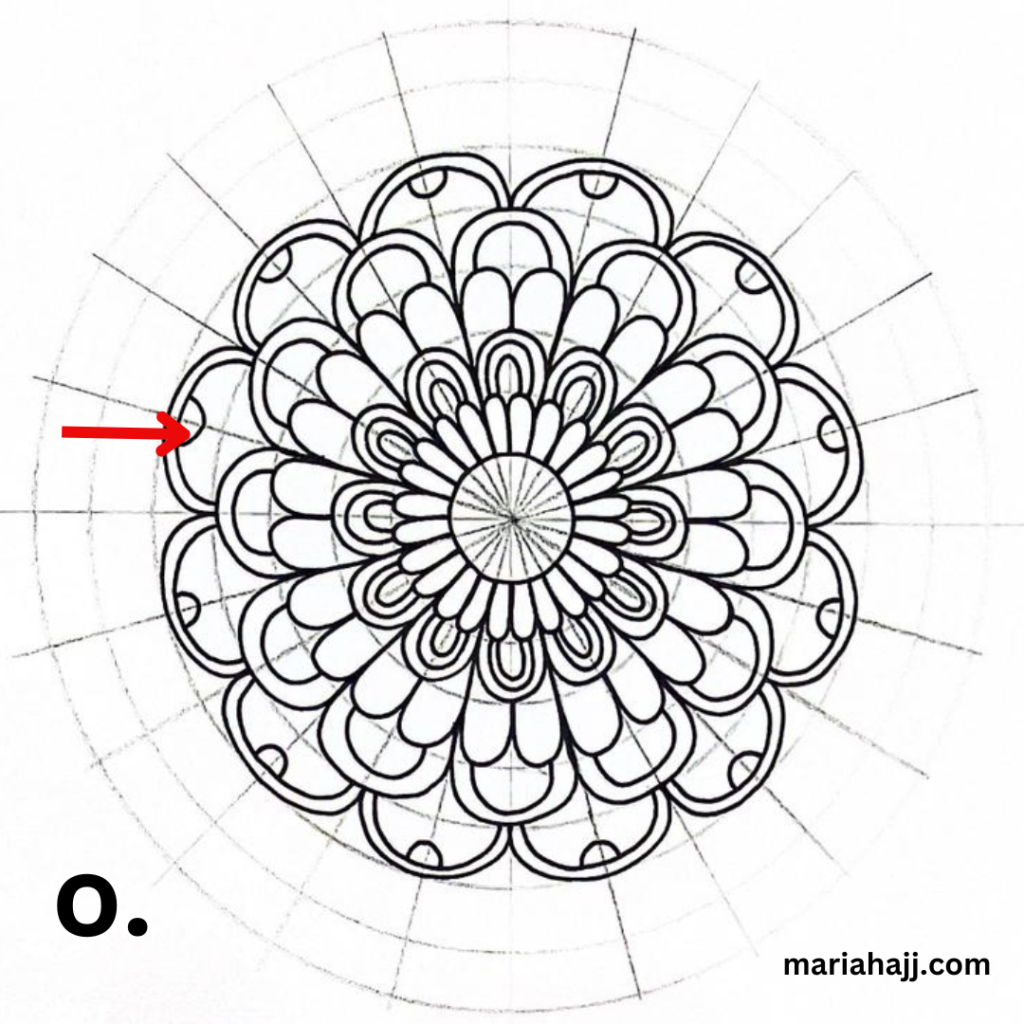 mandala with arcs