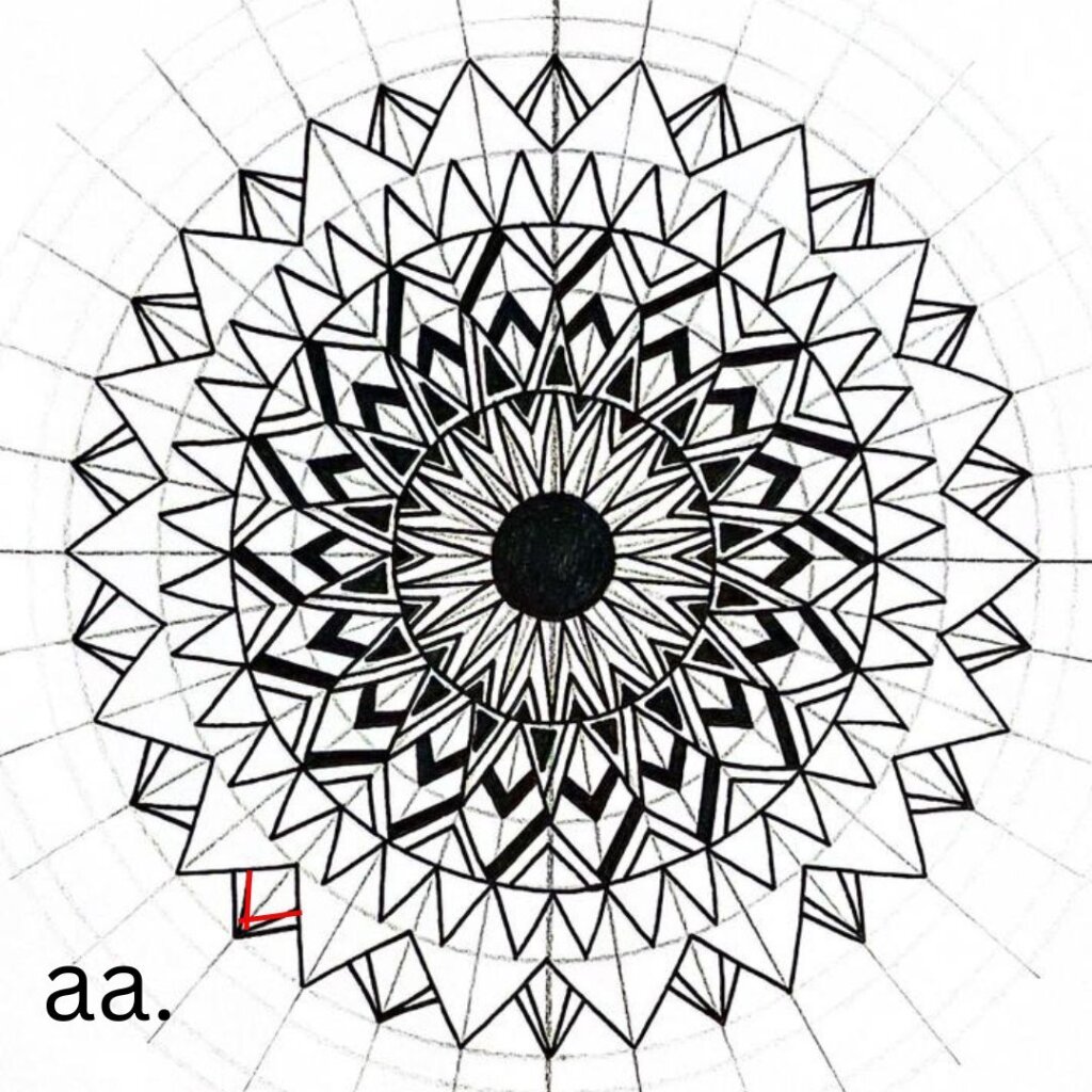 step (aa) from the mandala tutorial