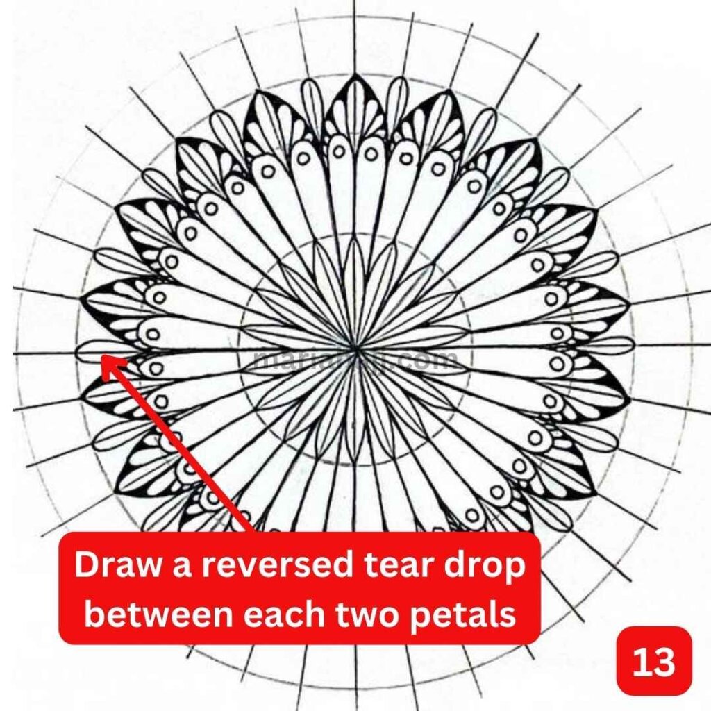 This is the image of a basic mandala drawing