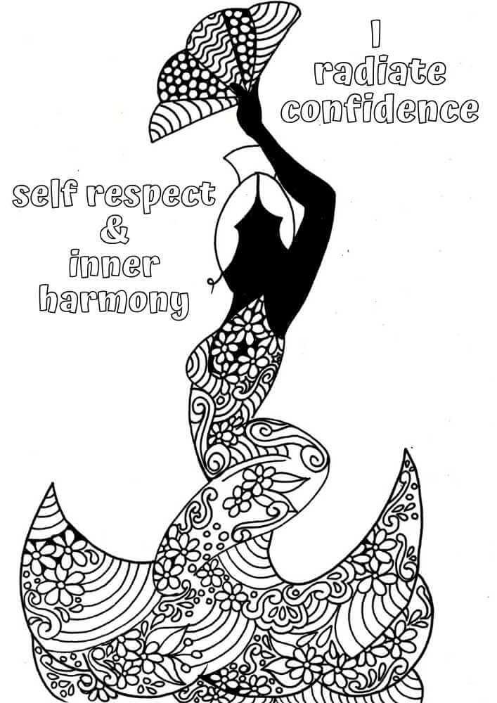 a mandala of a Spanish dancer