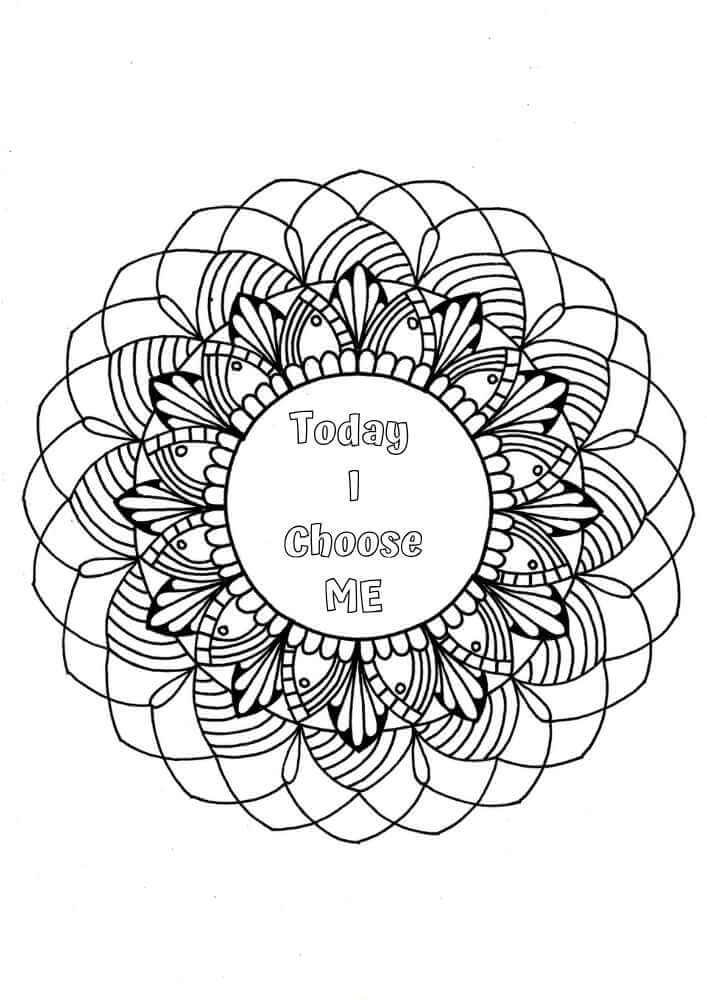 this is the image of a mandala coloring page