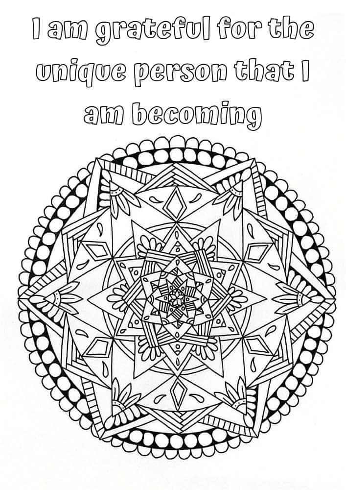 this is the image of a detailed mandala coloring page